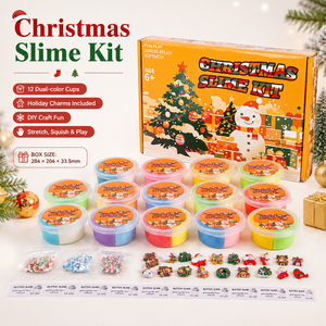 Kit de Slime Navideño, Regalos para Bolsas de Sorpresas, Slime Colorido para Fiestas Infantiles, Slime Suave y No Pegajoso al por Mayor - Product Image 1
