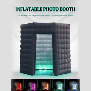 빠른 납품 led 360 사진 부스 울안 팽창식 배경막 팽창식 사진 부스 - Product Image 2