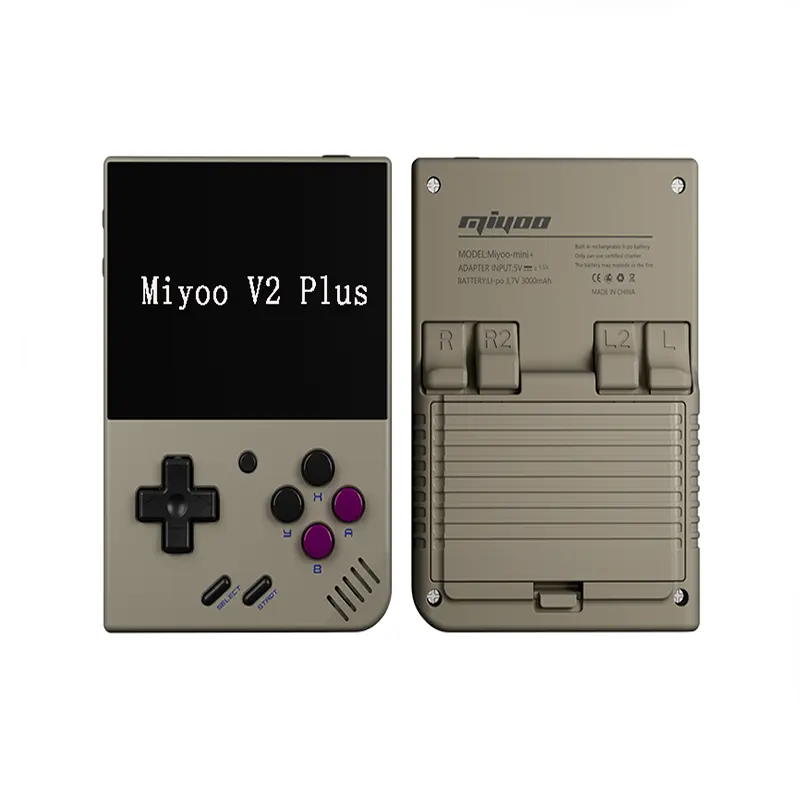 سعر الجملة MIYOO MINI V2 Plus وحدة التحكم في الألعاب المحمولة بشاشة عالية الدقة وحدة التحكم في ألعاب الفيديو المحمولة هدايا الأطفال المحاكي