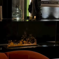 70 ''Moderner TV-Ständer Eingebauter elektrischer Kamins chrank Smart Remote App Control 3D-Dekor LED-Licht Wasserdampf kamin