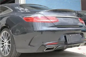 สปอยเลอร์หลังรถยนต์ ชิ้นส่วนภายนอก สปอยเลอร์ปีกหลังสำหรับรถยนต์ Mercedes-Benz S Class W217 C217 2 ประตู ปี 2014-2020 อุปกรณ์ตกแต่งรถยนต์ - Product Image 6
