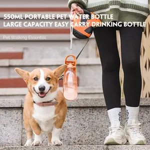 550ML Dog Water Bottle Foldable Leak-proof Dog Water Dispenser Customized Logo Sustainable Suzhou Snowboy Im Export Dog Bottle