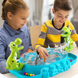 Jeu de société de combat de dinosaures, jeu éducatif STEM avec billes de tir, 2 joueurs, cadeau familial, matériau ABS sûr - Product Image 2