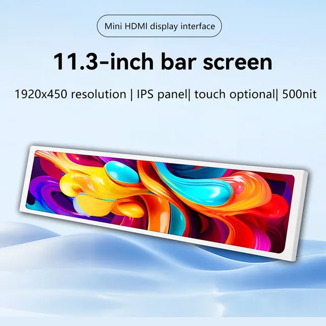 11.3 Inch WLED IPS Mini Portable Monitor VESA Compatible for USB-C Strip Screen Housing Built-in Screen