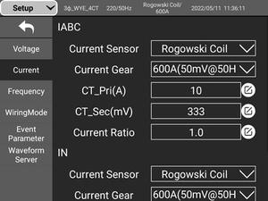 휴대용 삼상 전력 품질 분석기 MQ31 Rogowski 코일 데이터 로거 전력 분석기 - Product Image 2