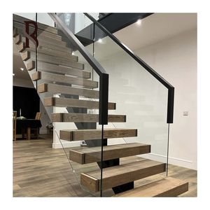 Kits de <span class=keywords><strong>escalera</strong></span> recta interior nórdica moderna personalizada Mono Stringer <span class=keywords><strong>viga</strong></span> <span class=keywords><strong>central</strong></span> <span class=keywords><strong>precio</strong></span> de fábrica aumento nórdico personalizado - Product Image 2