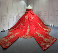 Mumuleo Red Quince anera Kleider für Mädchen Quasten plissiert von der Schulter Princesse Rojo Passen Sie Miss XV Vestido De Anos an