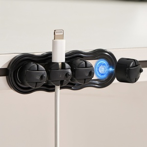 Creative Self Adhesive Cable Clip Desk Cord Organizer <b>Wire</b> Holder for Computer Phone Charger Cable Management No Drill - Product Image 3