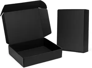 קופסאות משלוח קרטון גלי בהתאמה אישית בגודל 6x6x2 אינץ' עם הדפסת נייר זהב אריזת דיוור לעסקים קטנים ניתנת למחזור