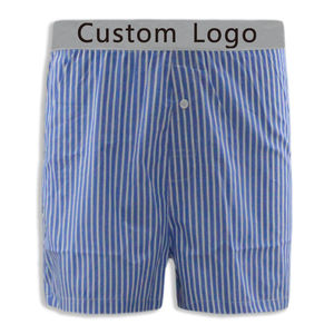 Calzoncillos Boxer para Hombre CELINNE, de Algodón a Rayas, Transpirables, de Cintura Media, con Logotipo en la Cintura - Product Image 4