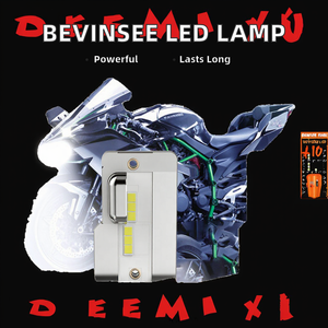 BEVINSEE 36W BA20D Phare avant de moto à LED avec clignotants pour <span class=keywords><strong>Yamaha</strong></span> CBR-<span class=keywords><strong>125</strong></span> <span class=keywords><strong>XR</strong></span> <span class=keywords><strong>125</strong></span> 250 400 600 650 XC125-ZZKF7003301 - Product Image 2