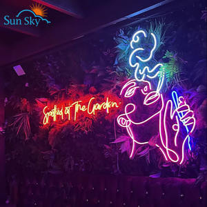 Dropshipping Venda Quente Personalizado <span class=keywords><strong>Hookah</strong></span> Neon Sign Popular Led Neon Light Shisha Bar Window Decor Wall Decor para Smoke Shop - Product Image 4