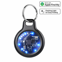 Localisateur intelligent MFI FindMy pour iOS avec lumière, Air Tag, mini traceur GPS portable, anti-perte, étiquette intelligente pour animaux de compagnie, chat, chien, traceur d'animaux