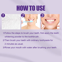 Polvo Dental Morado, Elimina Manchas, Aliento Fresco Duradero, No Irrita, Protege el Esmalte Dental, Compatible con OEM y Dropshipping