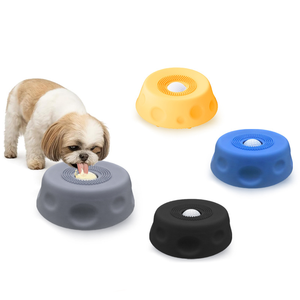 Non-slip Dog Liquid Lick Bowl for Cats, Slow Feeder Pet Bowl with Built-in Toy <b>Ball</b>, Interactive Licking Feeder for Training - Product Image 2