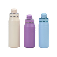 Bouteille d'eau sport isotherme en acier inoxydable avec logo personnalisé, capsule portable anti-fuite pour le camping
