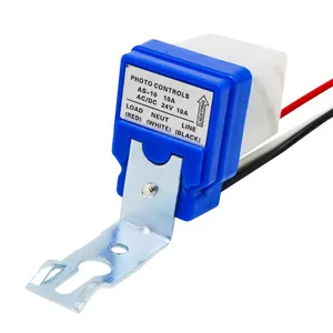 AS-10 220V 12V 10A Automatic On Off Photocell Street Light Switch Waterproof Photowitch Light Sensor Switch