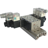 Vanne pneumatique à solénoïde simple 5/2 voies série STNC TG25, corps en aluminium anodisé, bobine en cuivre émaillé pour contrôle d'automatisation