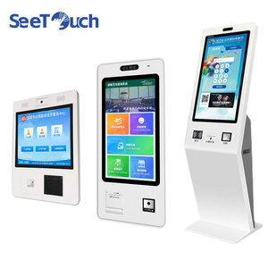 Kiosque de commande automatique à écran tactile mural pour <span class=keywords><strong>restaurant</strong></span> avec lecteur de <span class=keywords><strong>carte</strong></span> de crédit et de code QR, imprimante thermique de tickets - Product Image 1