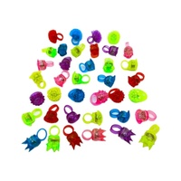 Bague LED Lumineuse en Silicone en Forme de Cœur Fraise, Clignotante, Unisexe, à partir de 14 Ans, Fourniture Directe
