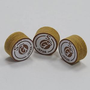 Professionele bruine 14mm poolbiljartkeu tips in S/<span class=keywords><strong>M</strong></span>/H 8-laags G2 keu stick tips in nieuwe versies groothandel China - Product Image 6