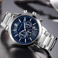 Jam tangan pria fokus MINI baru 0188G jam tangan pria jam tangan siswa asli pabrik jam tangan besi tahan air bercahaya