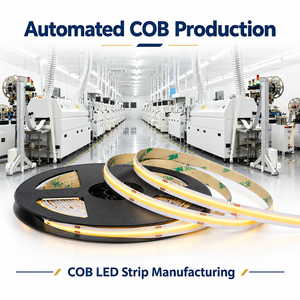 Tira de Luz LED COB 4000K de 10m con Emisión Lateral, Tira de Luz LED COB de 100 Metros 110 Voltios, Tira LED COB Roja para Iluminación Decorativa de Dormitorios - Product Image 5