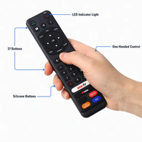 Télécommande universelle multifonctionnelle 37 touches en silicone à radiofréquence avec prise en charge de l'apprentissage et du code roulant, personnalisable