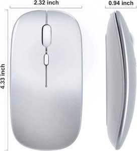 In Stock Portable Mini Ultra-thin Rechargeable Wireless BT <b>Mouse</b> Ergonomic 2.4GHz Vertical <b>USB</b> Optical Tracking Wireless <b>Mouse</b> - Product Image 2