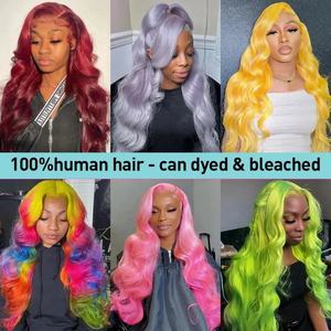 613 <b>Lace</b> <b>Front</b> <b>Wig</b> Virgin Human Raw Hair 13x6 Loose Deep <b>Lace</b> Frontal <b>Wigs</b> Pre Plucked 180% Density Blond Hd <b>Lace</b> <b>Front</b> <b>Wig</b> - Product Image 6