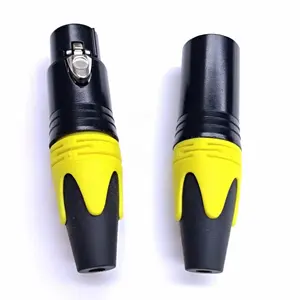 High material colored 7 pin male to female jack xlr audio & video connector jack panel mount plug