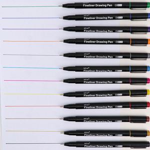Set of 12 Fine Point Colored Pens Markers and Fineliner Pen for Planner Art <b>Drawing</b> Note Taking and Calendar-Packaged Loosely - Product Image 1