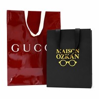 Sacs en papier personnalisés colorés, grands sacs shopping personnalisés, sacs cadeaux avec votre logo, impression personnalisée sur papier, sac cadeau vert