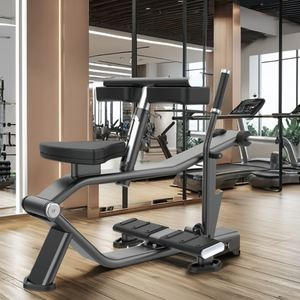 Máquina de extensión de piernas de acero de alta calidad con asiento, cuero antideslizante y resistente al desgaste, para elevación de pantorrillas con carga de placas, modelo L-8062 - Product Image 5
