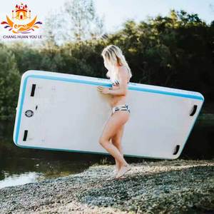 Tapis de yoga <span class=keywords><strong>aquatique</strong></span> gonflable personnalisé en DWF/PVC pour l'entraînement sportif <span class=keywords><strong>aquatique</strong></span>, capacité de 100 à 500 kg, usage commercial et extérieur - Product Image 5