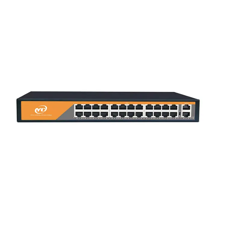 Poeモニタリングネットワーク100m 24ポートスイッチ + 2ポート100mネットワークポートIPカメラ接続