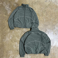 Vestes coupe-vent en nylon imperméables et zippées sur mesure, vestes coupe-vent en polyester pour homme