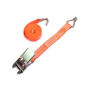 25mm 1inch có thể thu vào Ratchet Tie dây đeo 1000kg phá vỡ sức mạnh polyester hàng hóa lashing vành đai đôi-j móc cam khóa cho xe tải - Product Image 1