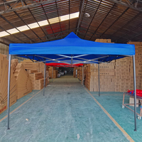 Tente extérieure pliable pop-up 10x10 pieds, abri à quatre pieds droits, auvent rétractable