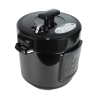 Cuisinière à pression électrique en acier inoxydable 6L avec cuve intérieure en aluminium, affichage LED, commande numérique intelligente, multifonction 17-en-1