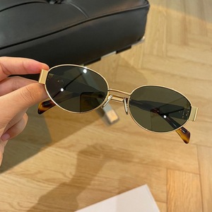 人気のサンメガネ女性用サングラスクラシック小枠金属レンズシェード付き - Product Image 5