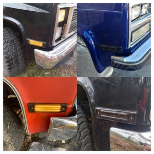Ovovs hổ phách LED Side Marker Lights Fender ánh sáng cho 1981-1991 Chevy <span class=keywords><strong>C10</strong></span> C20 C30 GMC C1500 C2500 - Product Image 6