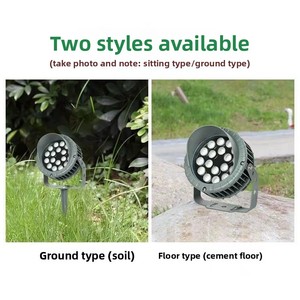 Ngoài trời cảnh quan IP65 không thấm nước RGB <span class=keywords><strong>LED</strong></span> full-Power nhôm bánh xe chiếu đèn điều khiển từ xa Dimmable Mặt Đất-chèn - Product Image 4