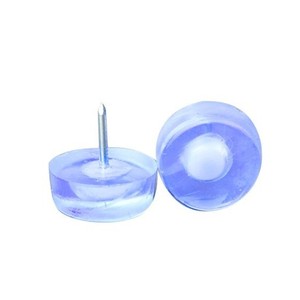 Shengyuan Furniture Leg Protection <b>Pad</b> Transparent Silicone Round Blue Silent Floor Nail For Table <b>Chair</b> Stool - Product Image 4
