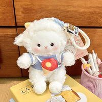 Peluche personnalisée OEM ODM en forme de mouton de dessin animé, super douce, mignon, avec rembourrage en PP, faible MOQ, commande en gros