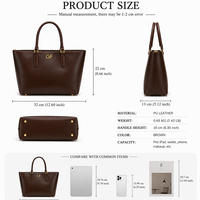 Sac bandoulière à rabat en daim noir avec logo GF pour femme, style sac à main, bandoulière réglable, idéal pour le bureau, la vie quotidienne et les soirées