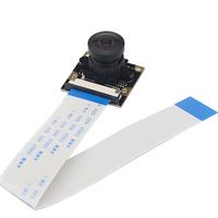 Module caméra Raspberry Pi OV5647 5MP avec objectif fisheye grand angle 160 degrés pour Raspberry Pi 3/2 Modèle B