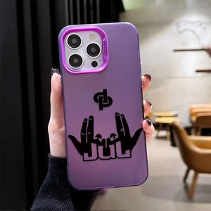 Funda de Lujo para Teléfono Móvil, Diseño IMD Laser JUL Rapper, Carcasa Rígida de PC a Prueba de Golpes para iPhone 12 13 14 15 16 17 Pro Max Plus - Product Image 4