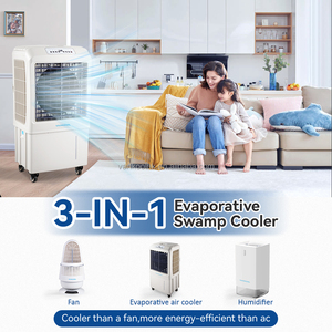 Refroidisseur d'air industriel AC 7000m³/h, ventilateur d'eau commercial avec télécommande, refroidisseur évaporatif domestique pour désert/aride - Product Image 3