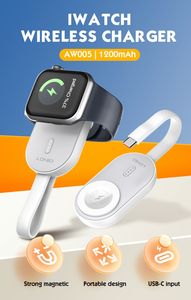 LDNIO AW005 Nuevo Diseño, Mini Banco de Energía Portátil de 1200 mAh, Cable de Carga para Reloj Inteligente, Cargador Inalámbrico para <span class=keywords><strong>iWatch</strong></span> - Product Image 2